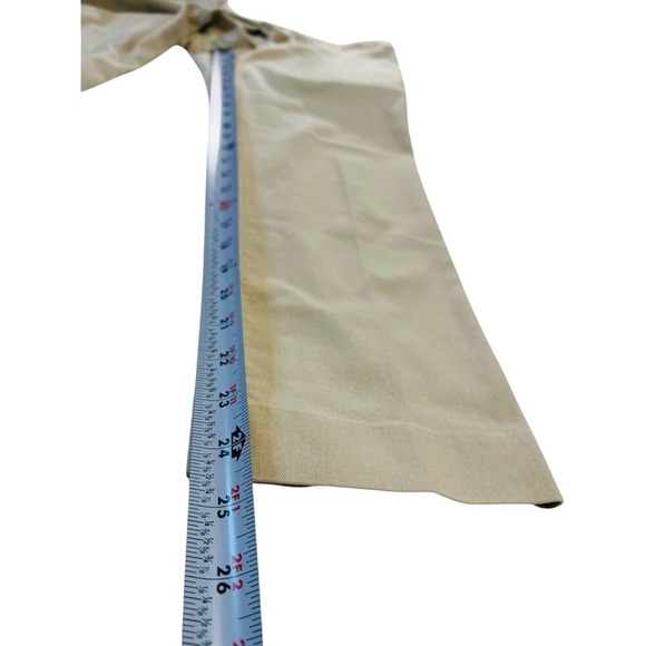 Worthington Slim Leg Cropped Pants, Womens, Color‎ Khaki, Size 12 - Picture 10 of 11